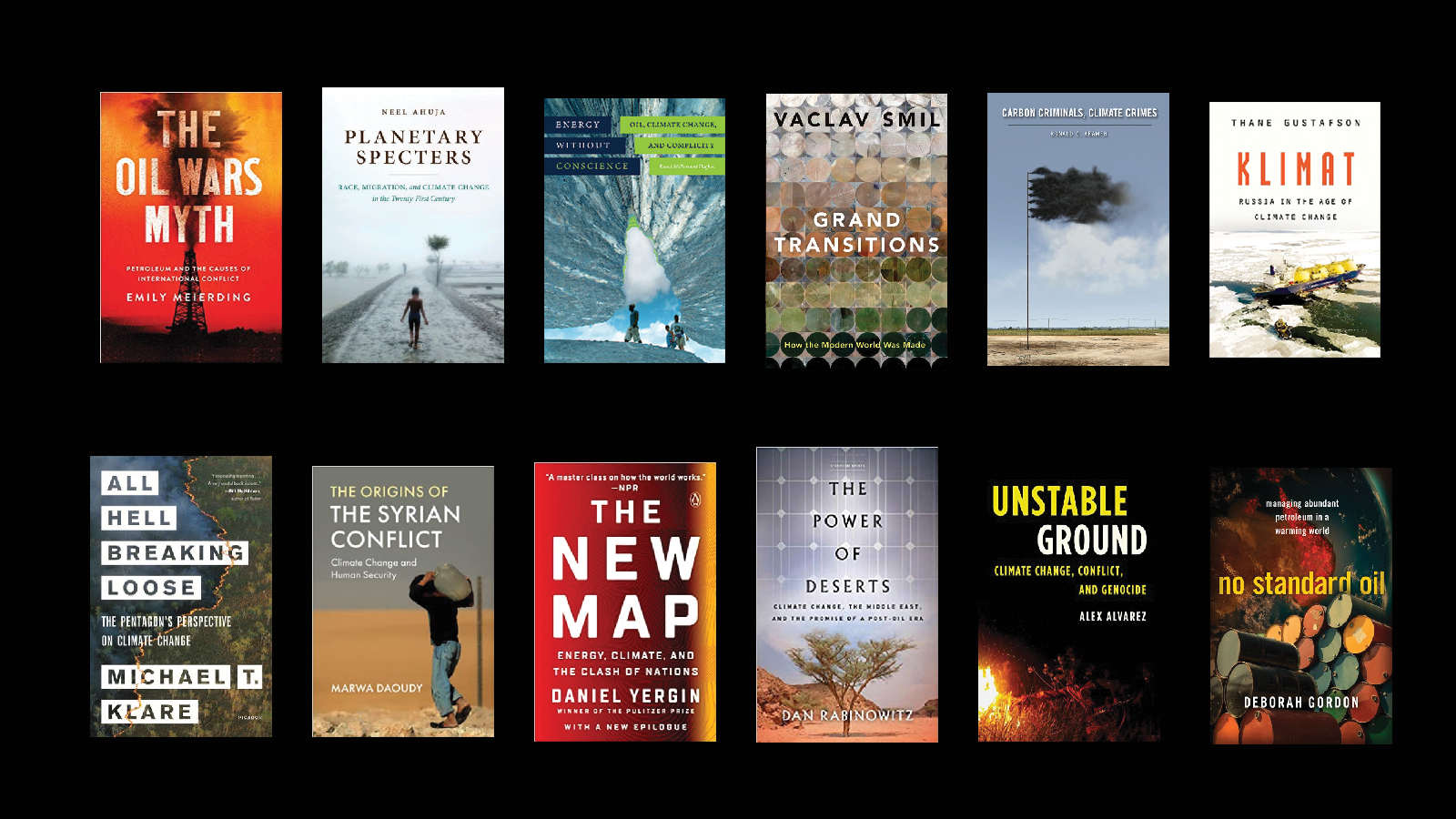 12 books on climate, conflict, and oil » Yale Climate Connections